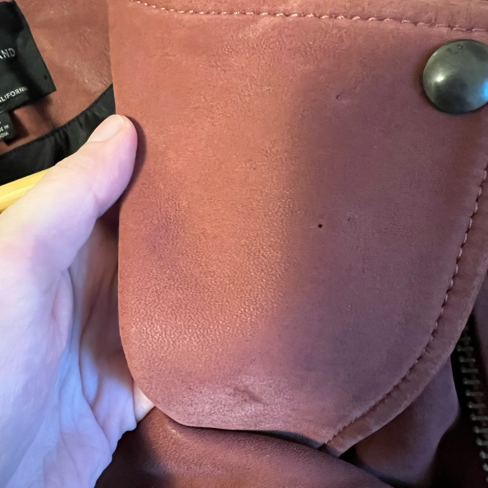 Lucky Brand Pink Leather Jacket - Picture 6 of 6